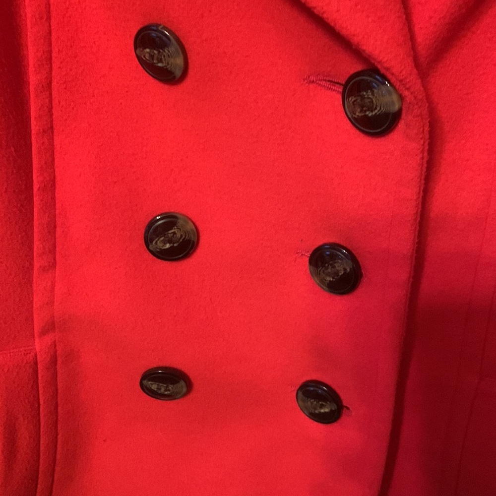 Nwot Sears Red Simply Styled Button Up Jacket Siz… - image 3